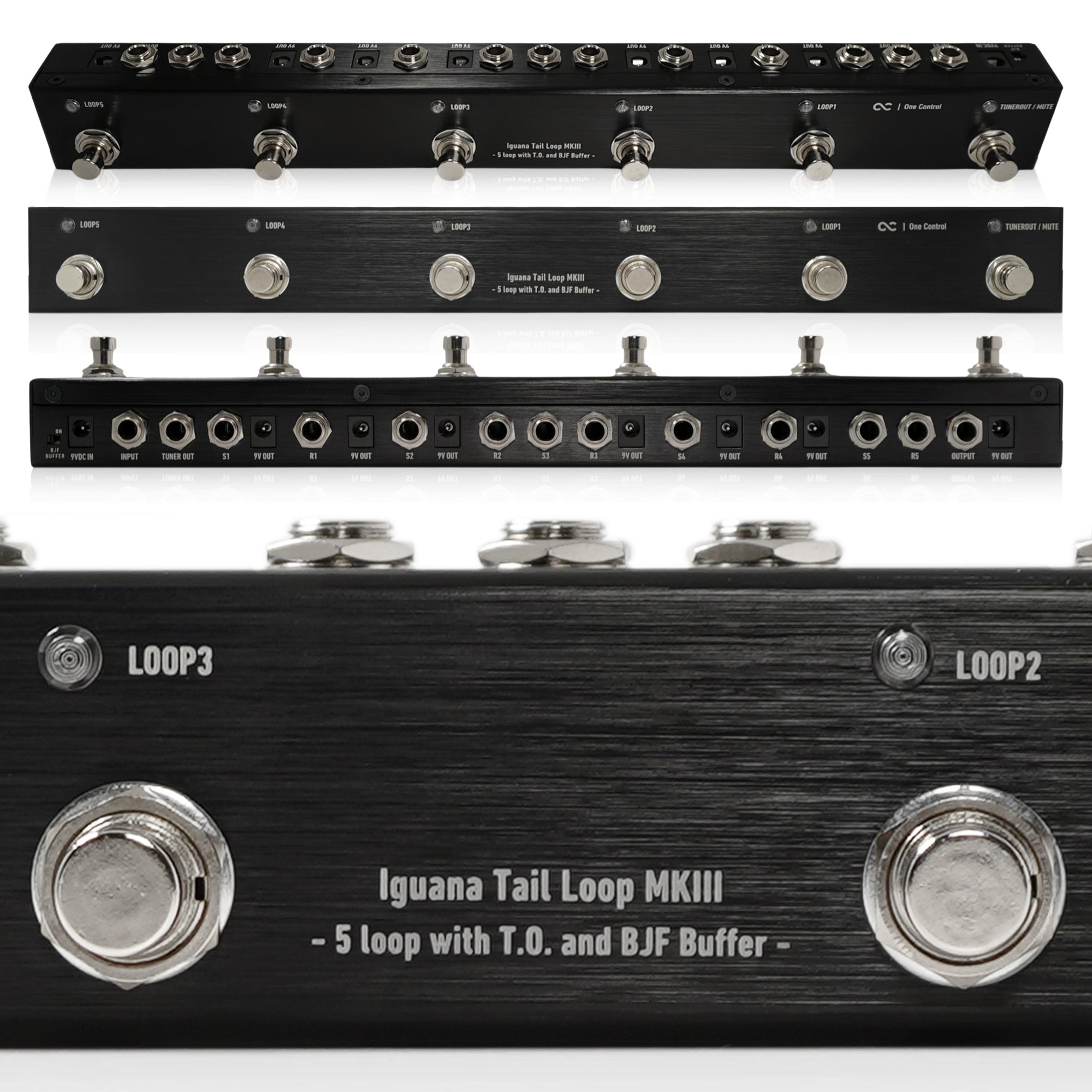 effects switcher pedal Iguana Tail Loop MKIII - 5 loop with T.O. and BJF Buffer