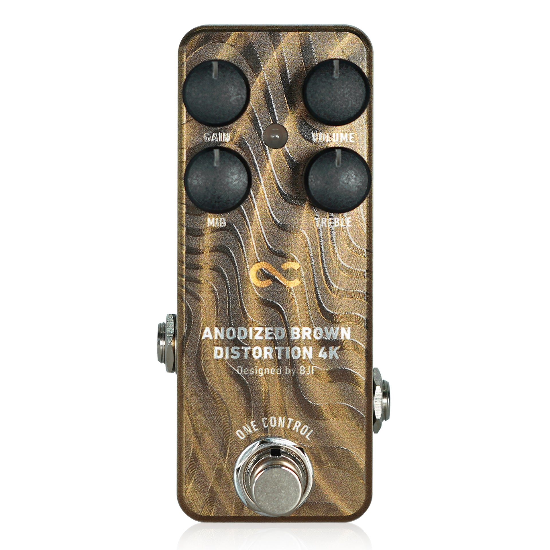 guitar pedal distortion ANODIZED BROWN DISTORTION 4K (OC-ABD4Kn) – One Control USA