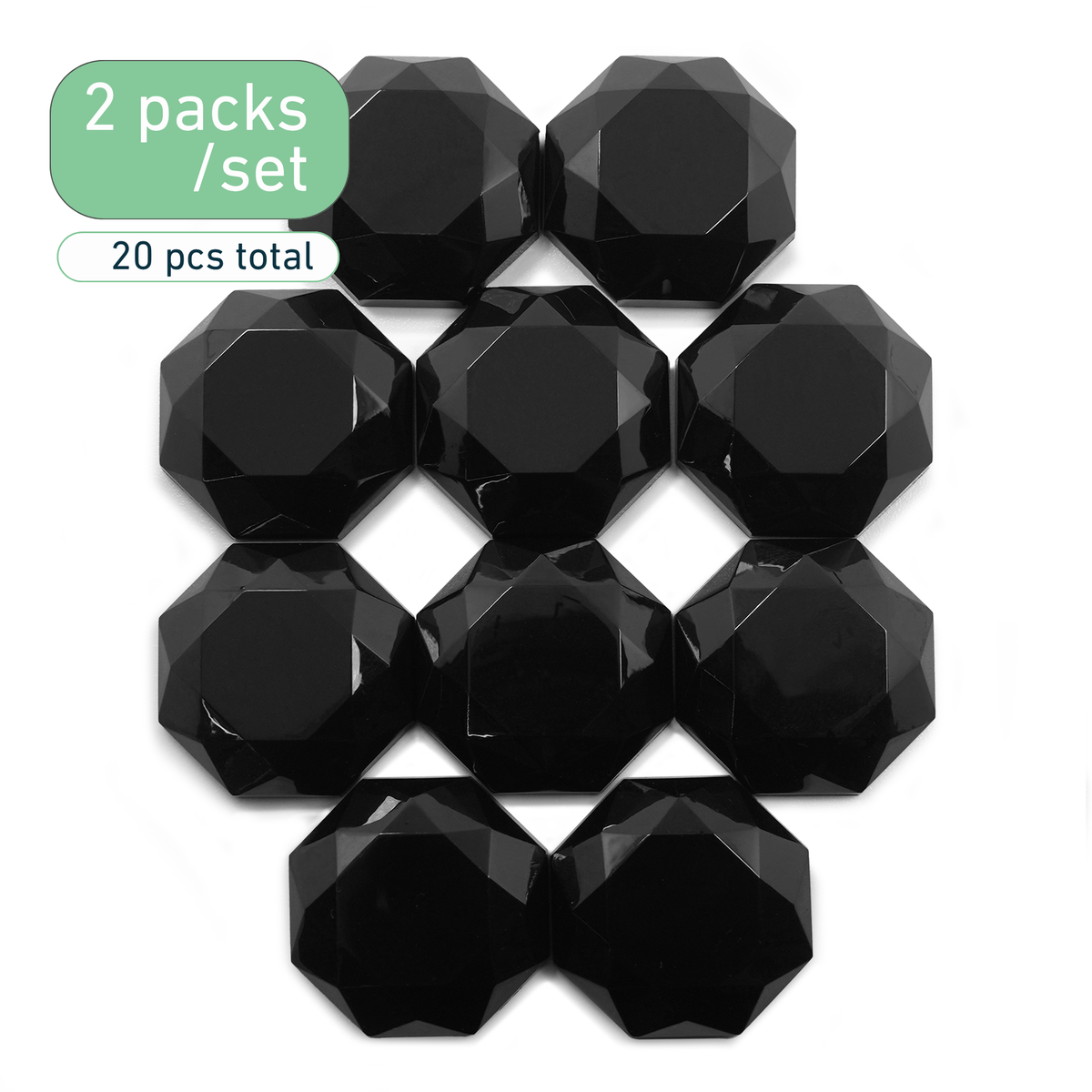 Octagon Footswitch Hat Blanks – 2-Pack Set