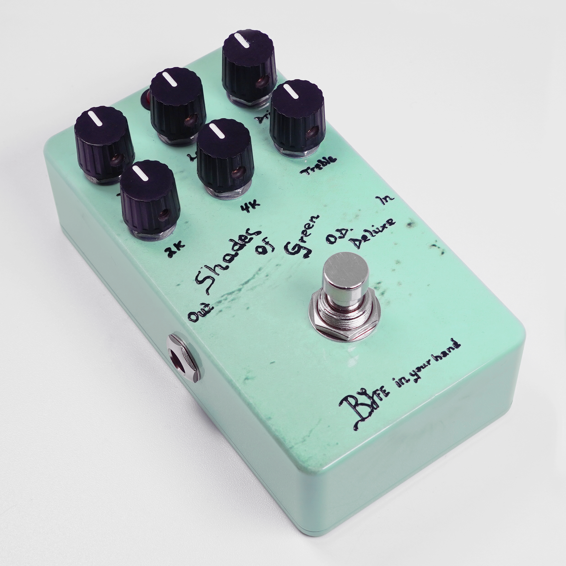 greenbox pedal BJFE in your hand series Shades Of Green O.D. DLX (OC-BIYH-SOGODDLX) – One Control USA
